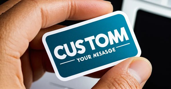 Individuelle aufkleber: gestalten sie ihre markenbotschaft!